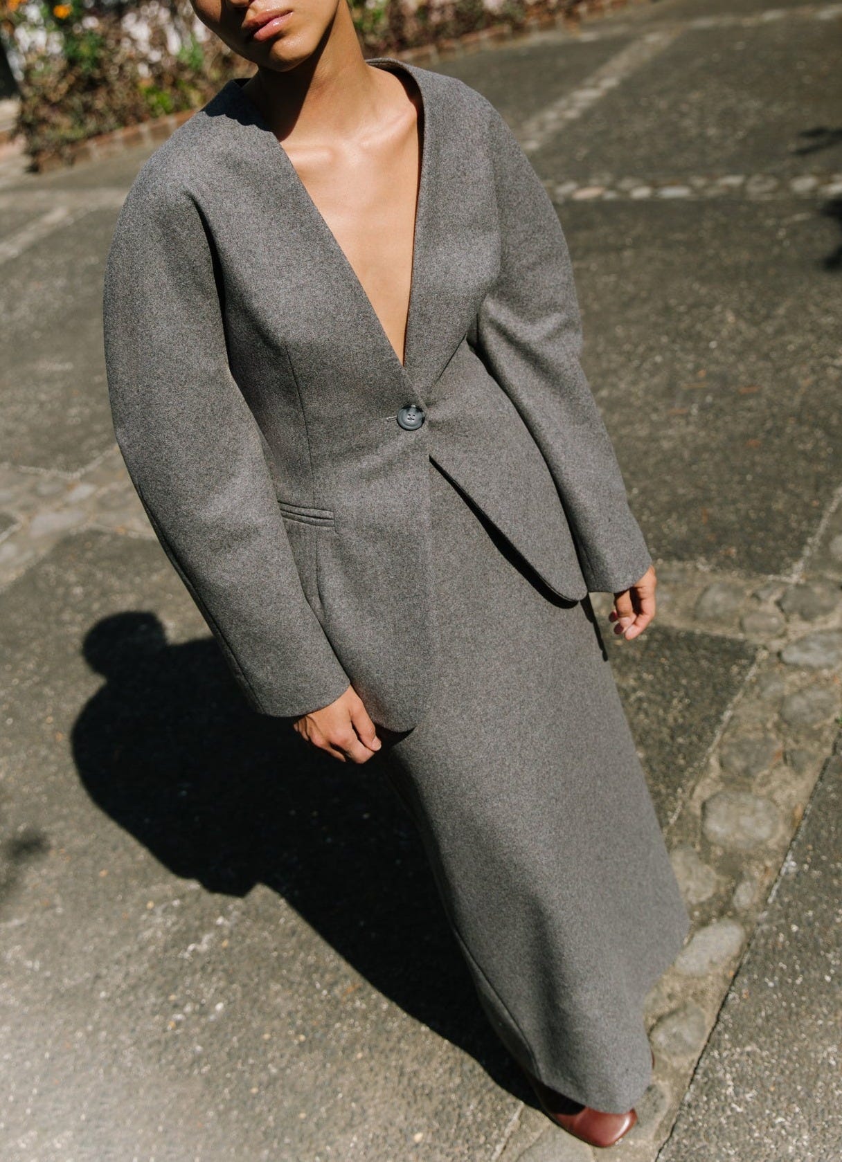 The Wool Circular Sleeve Blazer