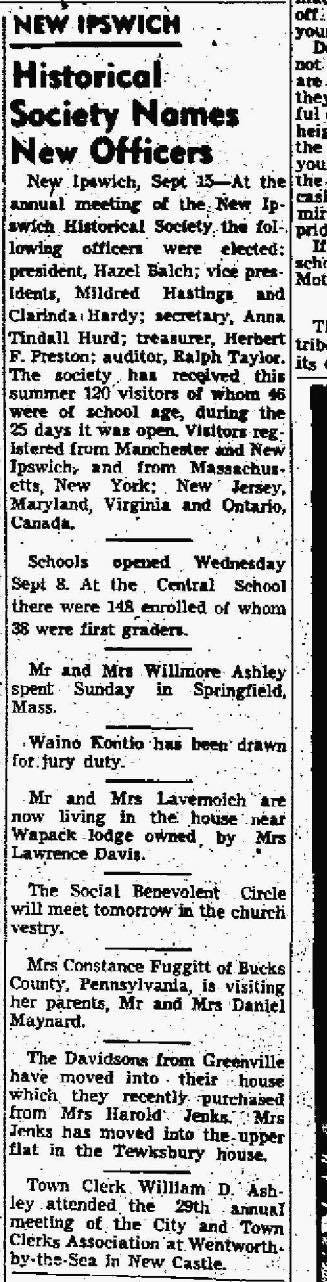 news clipping about the NIHS
