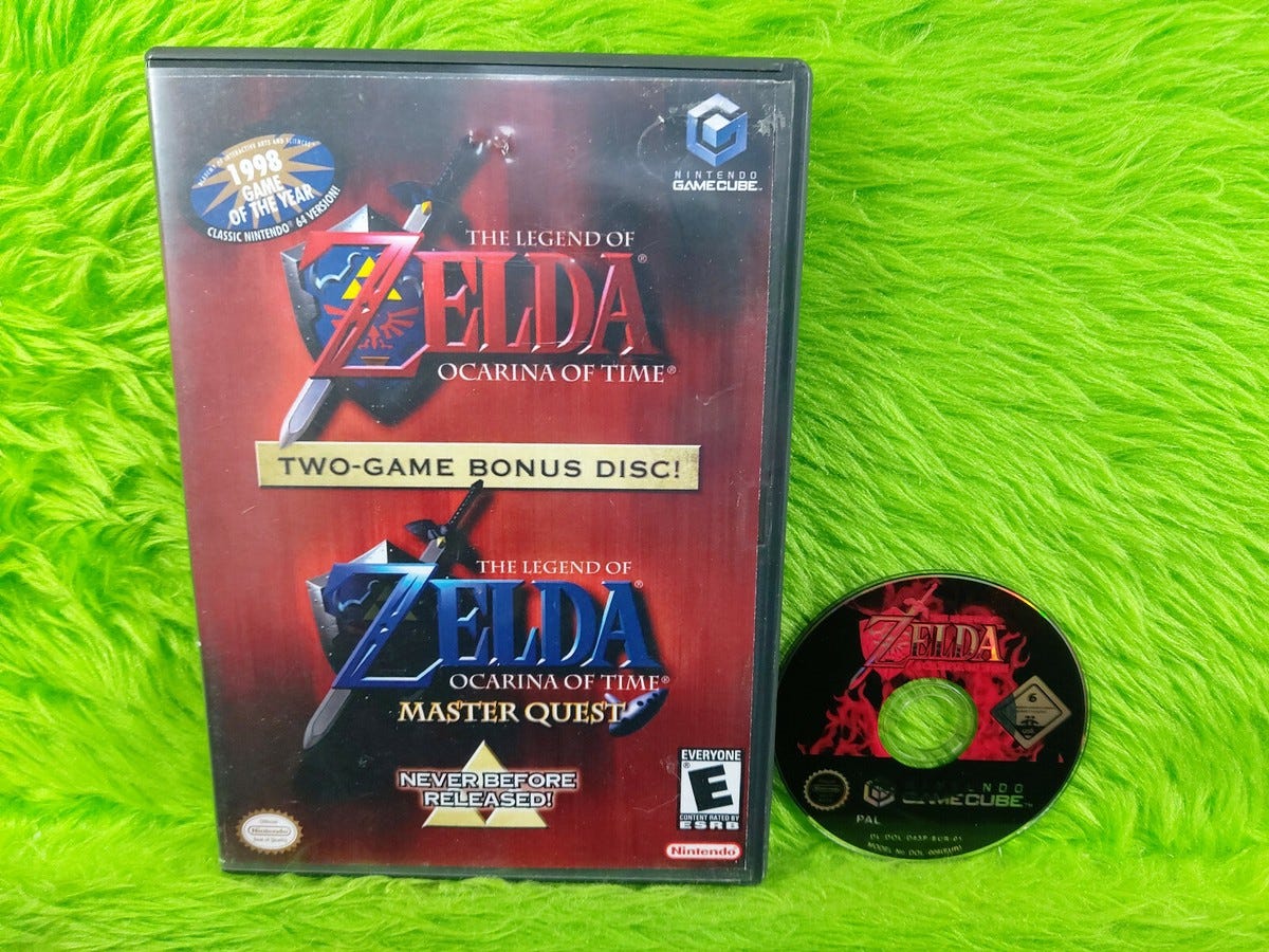 gamecube ZELDA Ocarina Of Time + Master Quest Game (NI) Nintendo PAL UK Version gamecube ZELDA Ocarina Of Time + Master Quest Game (NI) Nintendo PAL UK Version