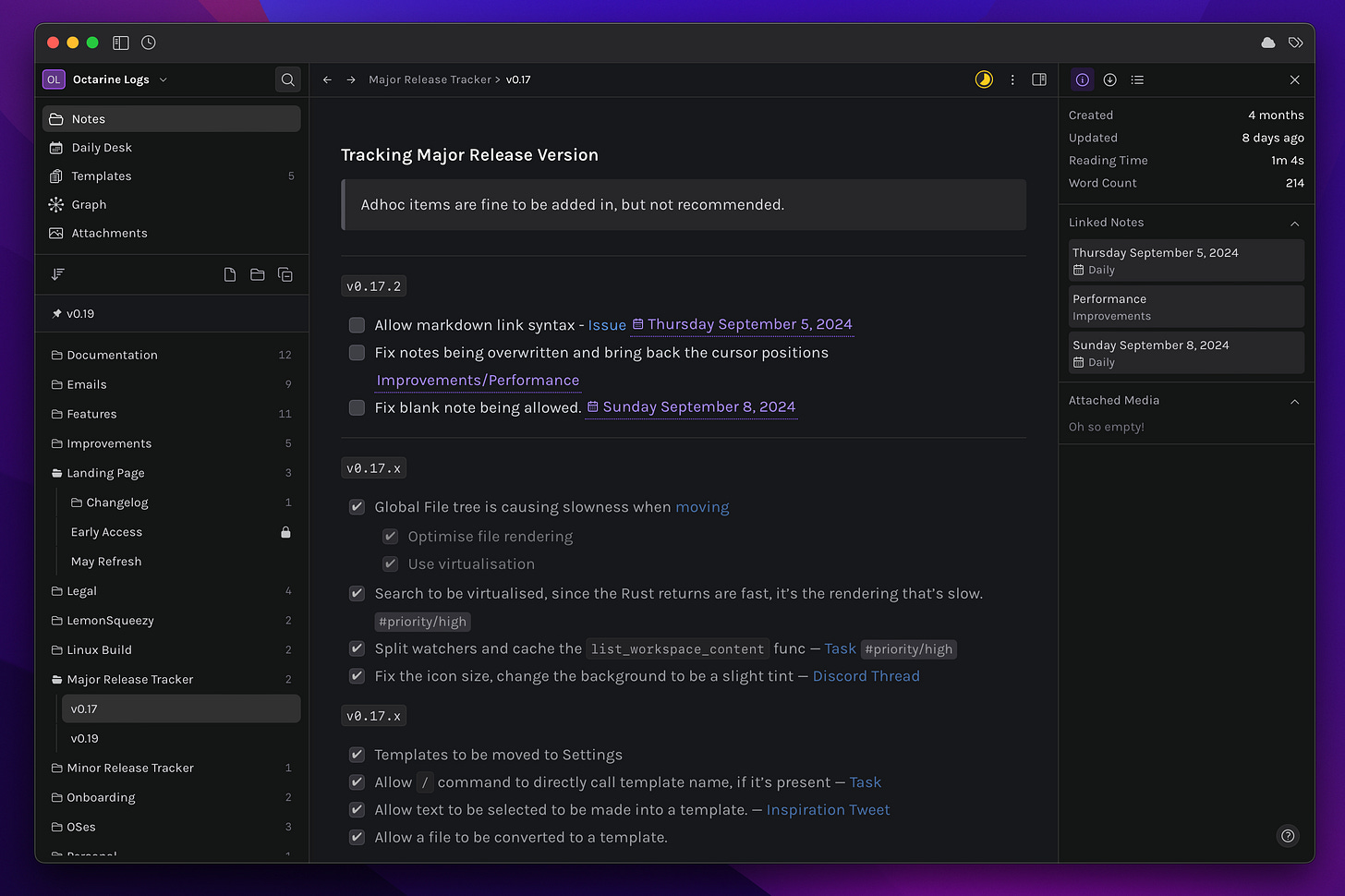 A demo of Octarine A demo of Octarine