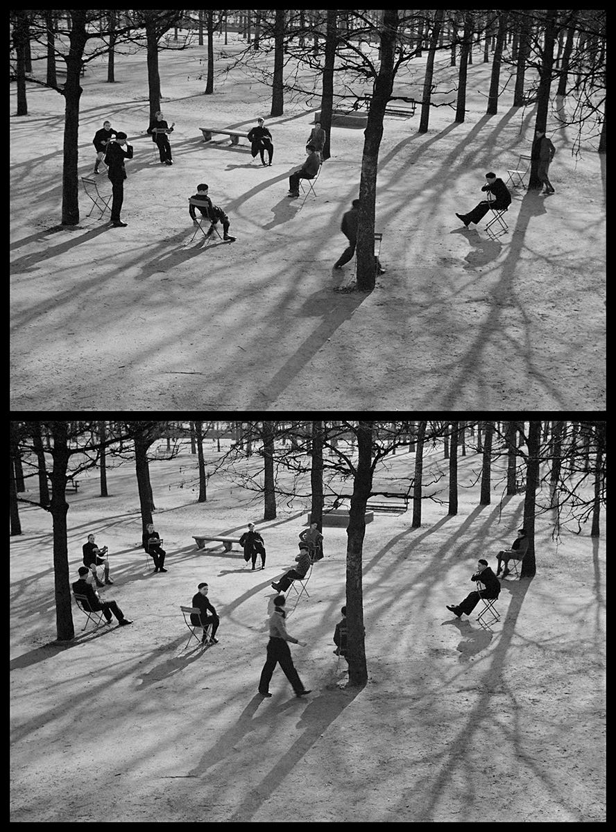 André Kertész, Jardin de Tuileries - 1936