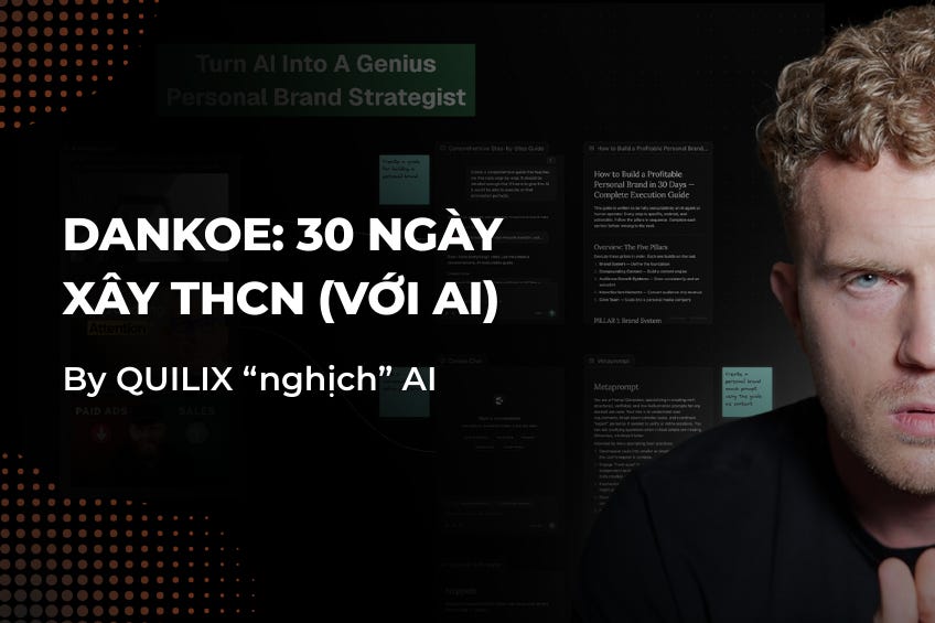 30 ngày dùng AI phát triển Thương Hiệu Cá Nhân (Từ Dan Koe)