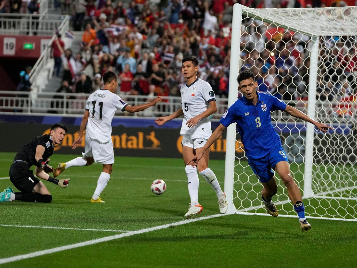 Thailand beats Kyrgyzstan 2-0 in the Asian Cup after goals from Supachai  Chaided | Professional | santamariatimes.com