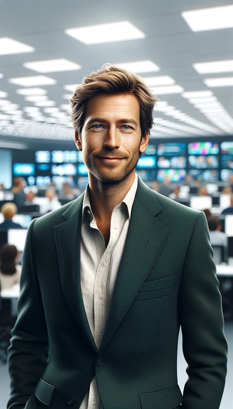 three LLM generate images of Clint Anderson