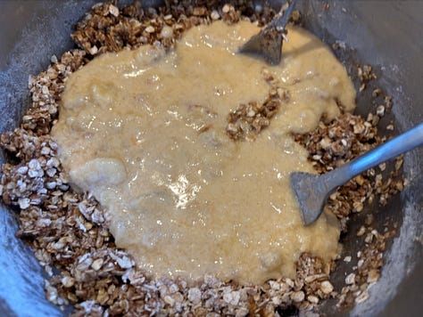 Step by Step - Snickers Oat Bars