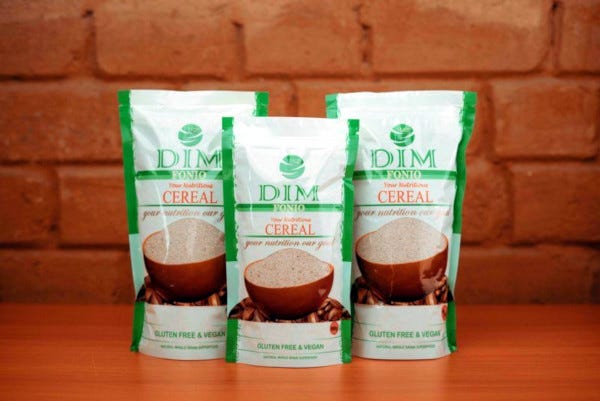 Samples of Amaati’s DIM Fonio product. Samples of Amaati’s DIM Fonio product.