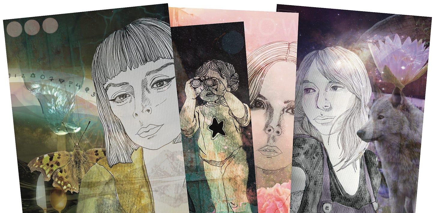 A series of glimpses of digital collage project