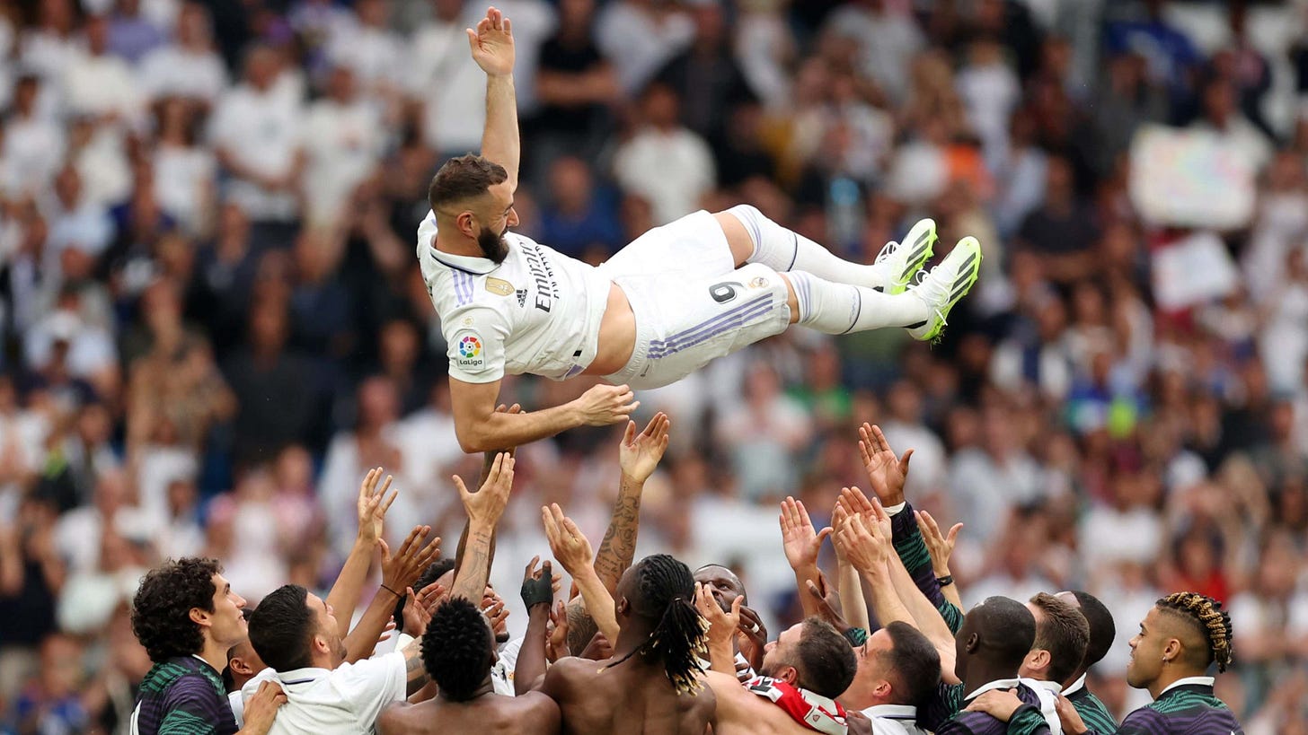 Real Madrid player ratings vs Athletic Club: Karim Benzema signs off in  style as Los Blancos pip Atletico to second place in La Liga after  final-day draw | Goal.com UK