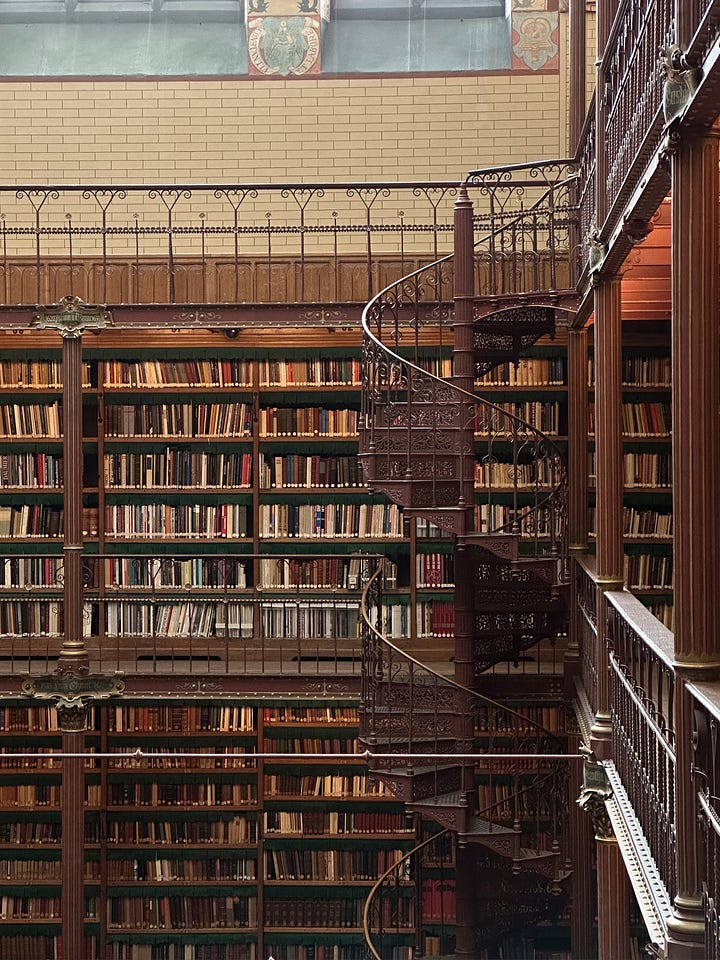 paintings and library