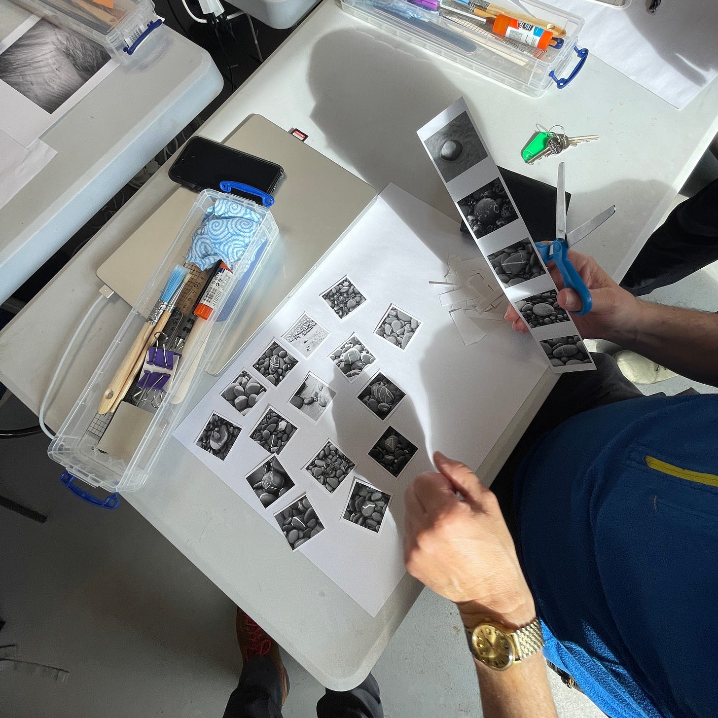 Book binding at Image and Word workshop