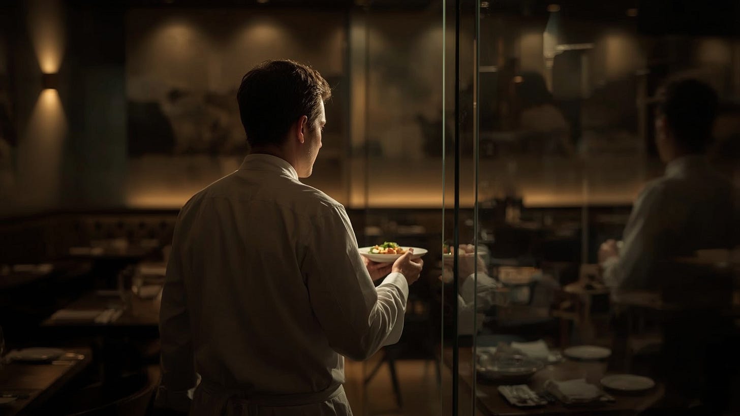 não é qualquer lente que pode contar a minha história - chef no mise en place