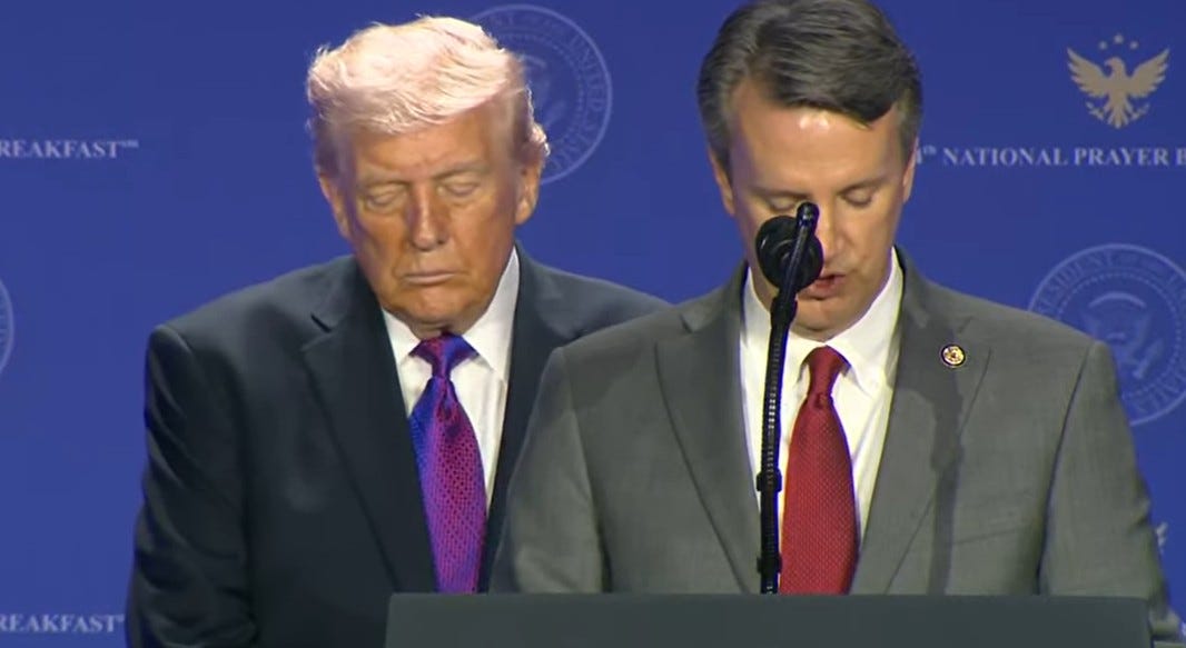 Trump's Mental Decline Reaches New Stage At National Prayer Breakfast