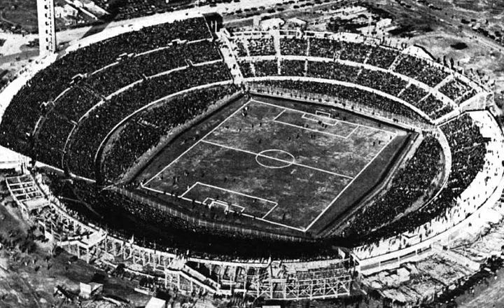 Estadio Centenario, Montevideo, Uruguay, 1930 World Cup [Public domain] via Wikimedia Commons