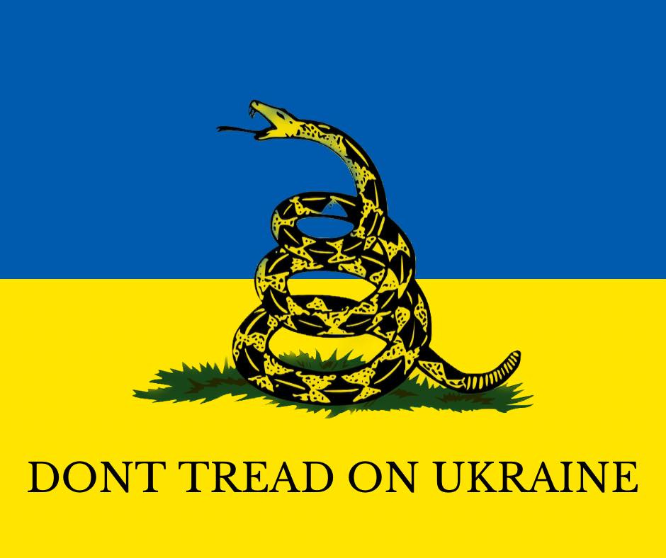 Ist möglicherweise ein Bild von Text „DONT TREAD ΟΝ UKRAINE“