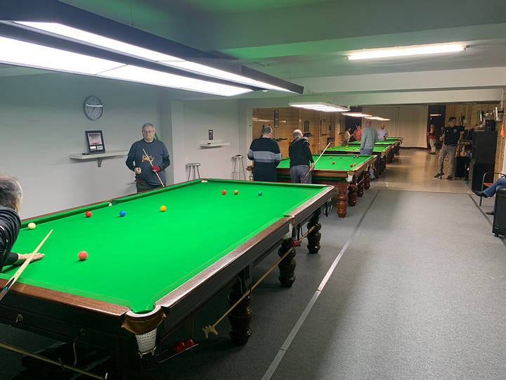 Instalaciones del Club Snooker Free Ball de Zaragoza.