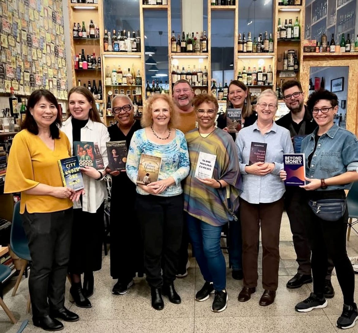 Porto Writers Showcase 2025, authors, rj huneke, Iris Yamashita, city under one roof, ants waking, mystery, fantasy, writers fest