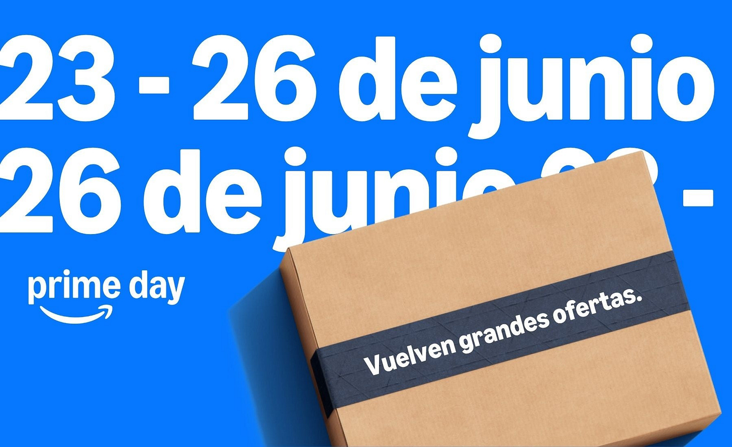 Amazon anuncia la fecha definitiva del Prime Day 2026: se celebrará del 23 al 26 de junio Amazon anuncia la fecha definitiva del Prime Day 2026: se celebrará del 23 al 26 de junio