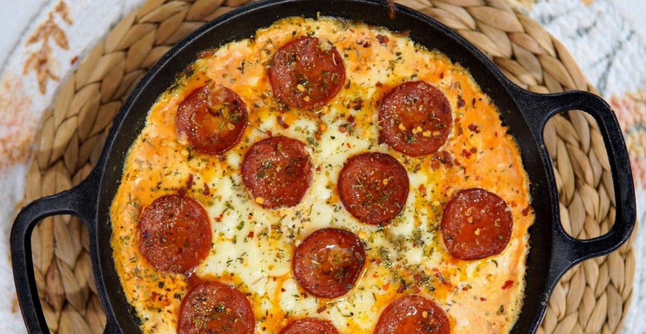 Pepperoni Pizza Dip & Lambrusco