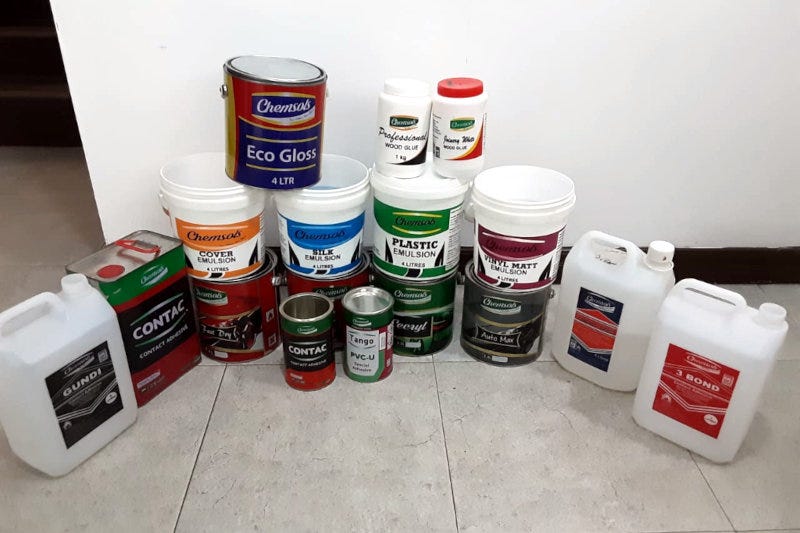 A selection of Chemsols' products.