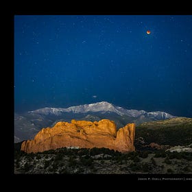 Blood Moon Over Pikes Peak