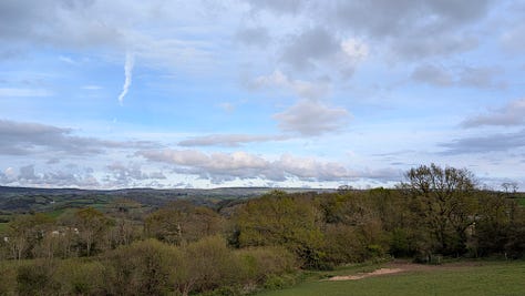 The Teign Valley area