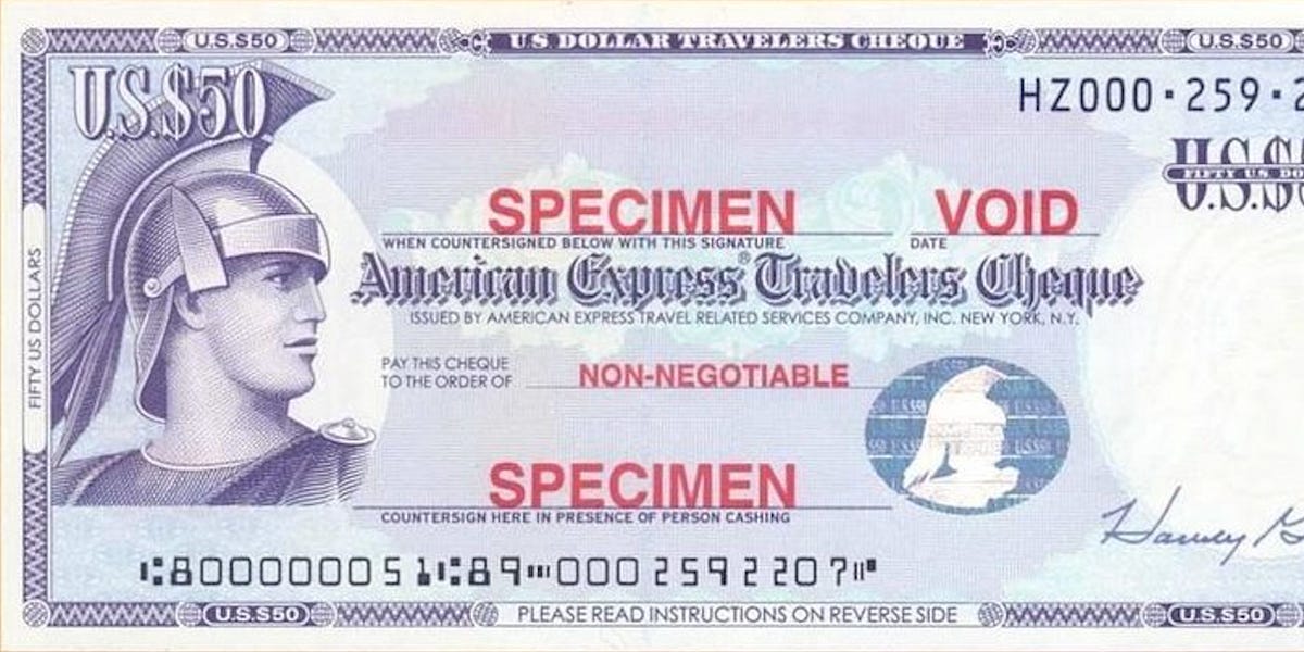 The Travelers Cheque Edition - by Guest Contributor