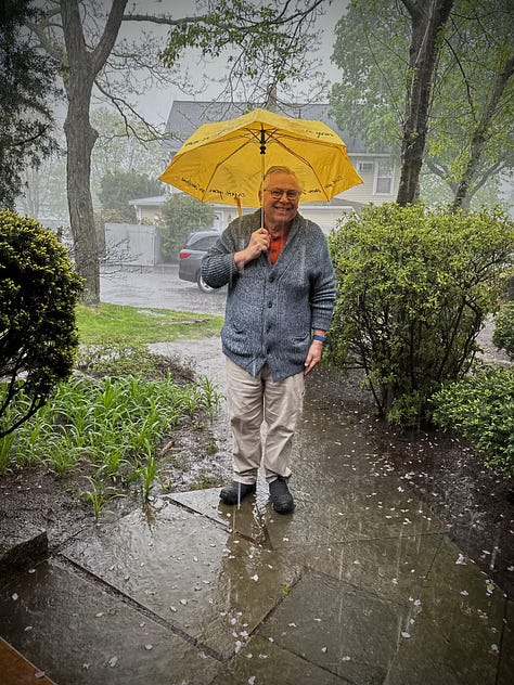 Photos in the rain with umbrellas