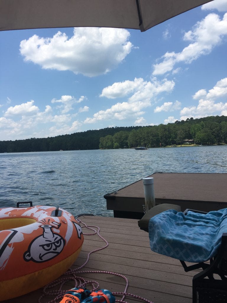 View from my dock at Lake Martin, AL View from my dock at Lake Martin, AL