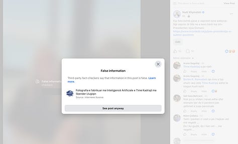 Galeria dokumentuese e postimit të Vudi Xhymshitit.