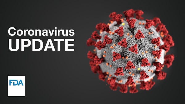 Coronavirus molecule with the text "Coronavirus Update."