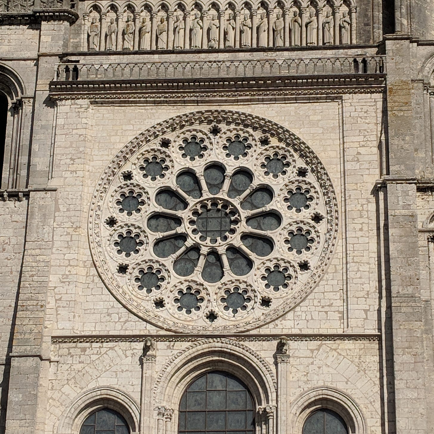 Rose window at Chartres