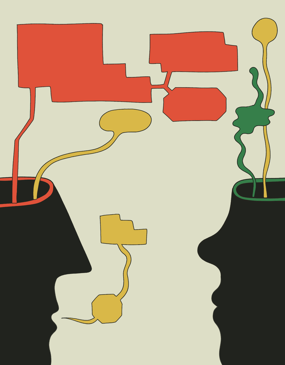 Speech bubbles that animate while two people talk. Speech bubbles that animate while two people talk.