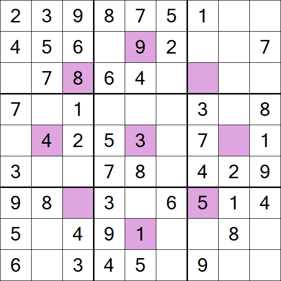 Asterisk Sudoku - Easy - Sudoku-Puzzles.net
