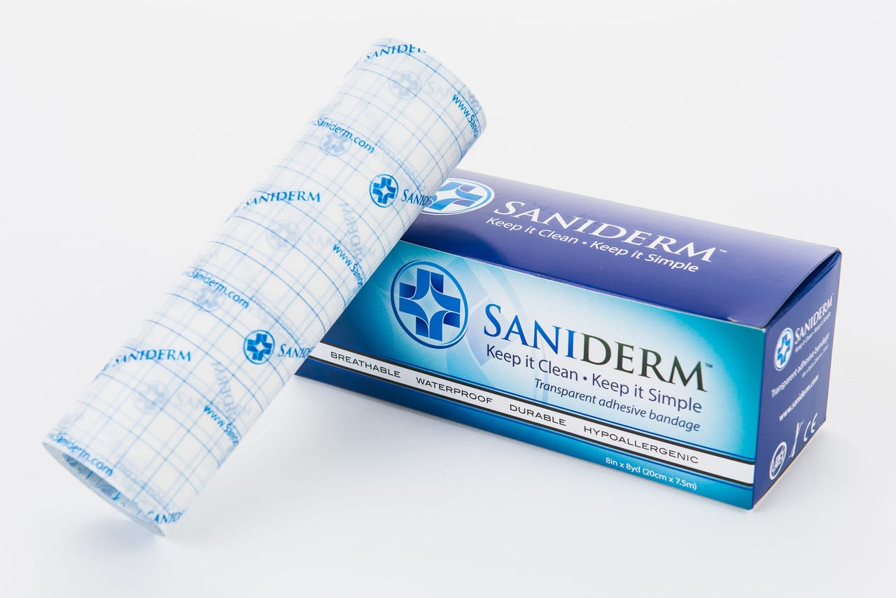 Saniderm - 8 in x 8 yd Roll - Saltwater Tattoo Supply