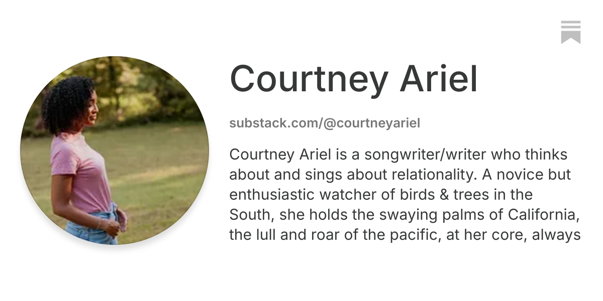 Courtney Ariel | Substack