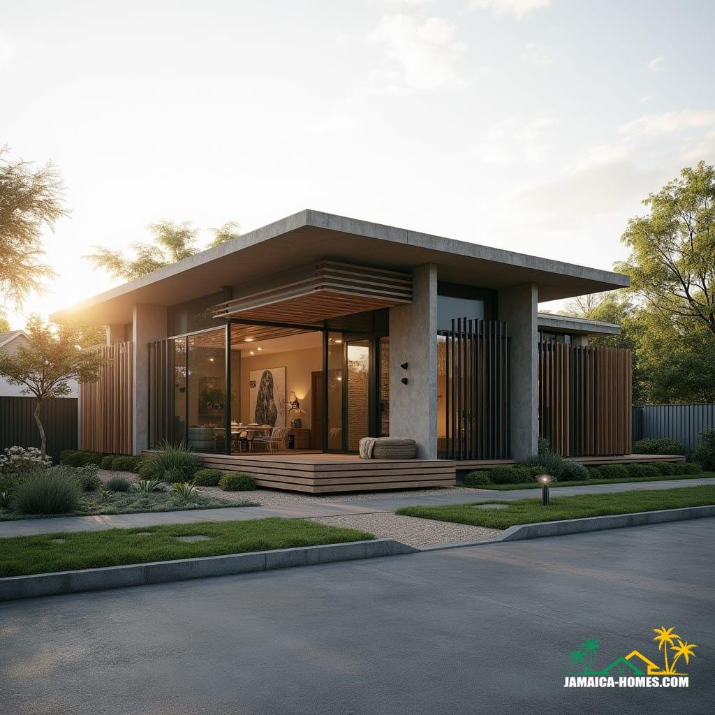 Urban L-Shaped Mini Home Design