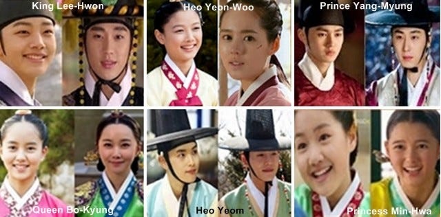 Moon Embraces the Sun Cast
