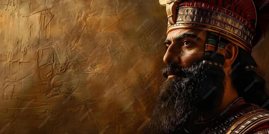 King Nebuchadnezzar A Powerful Ruler in Ancient Babylon Concept ...