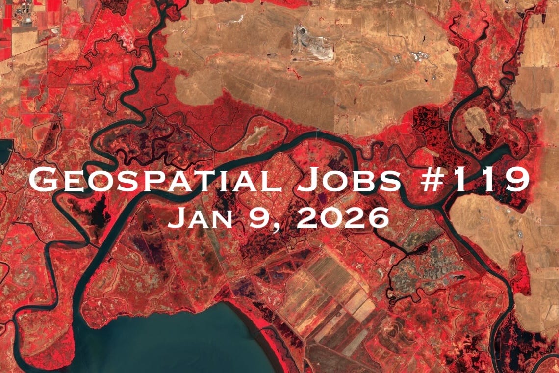 Geospatial Jobs - Geospatial Jobs #119: Jan 9, 2026