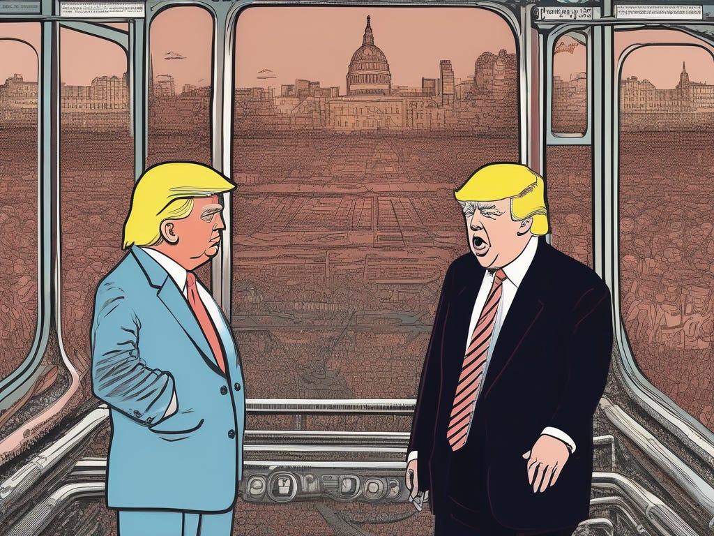 Show a split screen of Trump on one side and King Charles on the other with this caption:
“So… how Show a split screen of Trump on one side and King Charles on the other with this caption:
“So… how