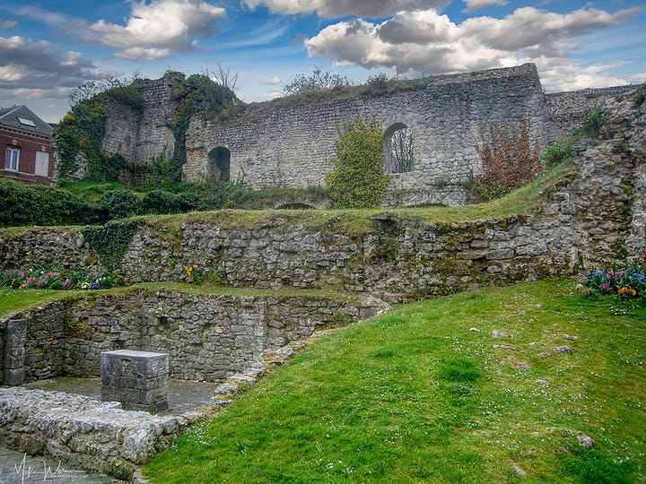 The ruins of the Ducal Palace of Fecamp