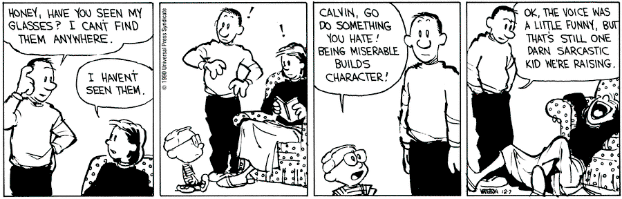 Calvin and Hobbes by Bill Watterson for December 7, 1990 | GoComics