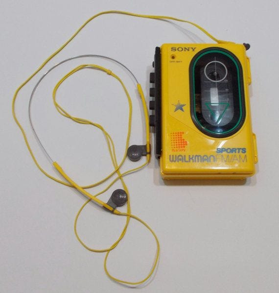 Image result for sony walkman 1986
