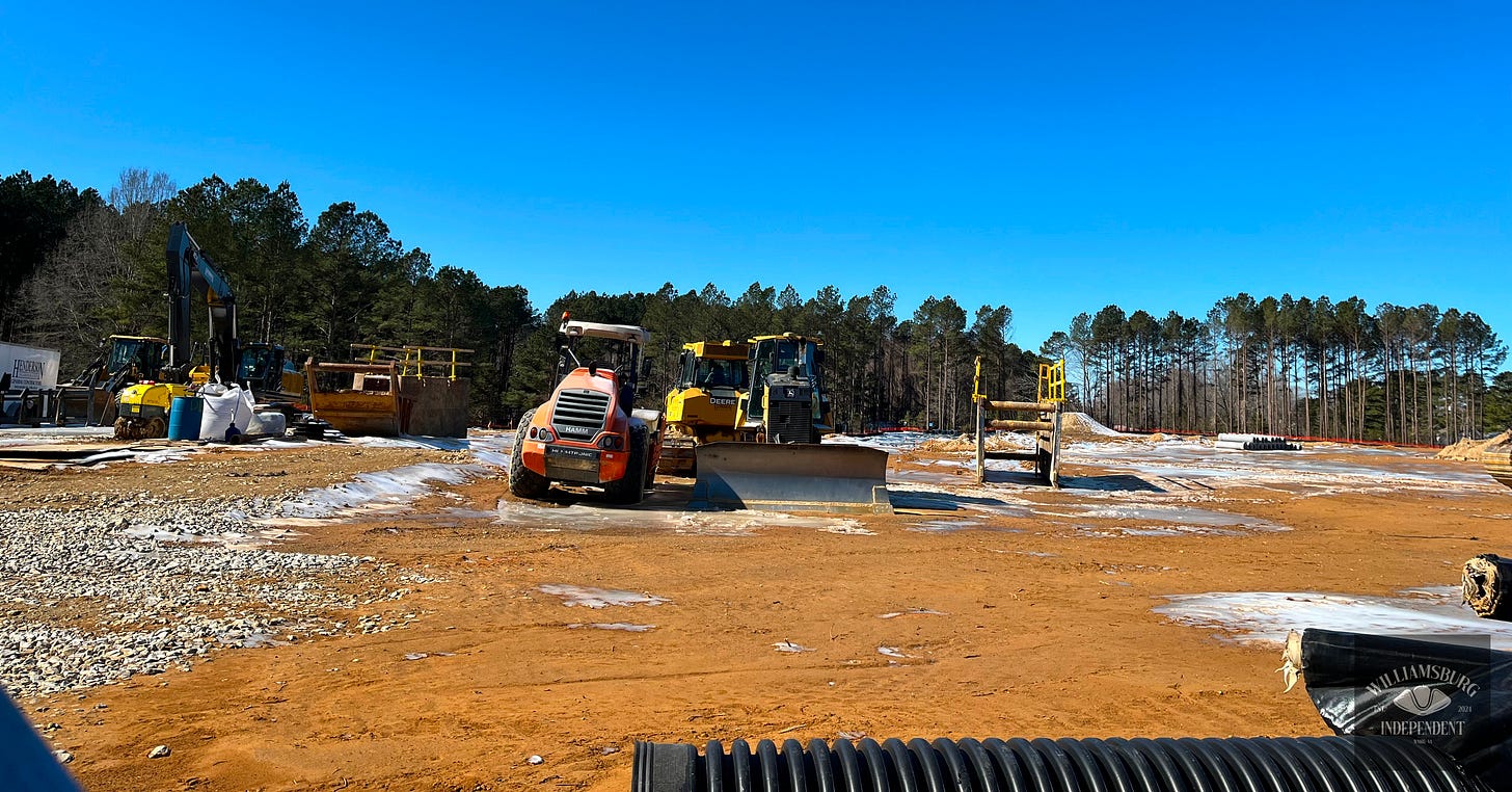 contstruction tractors dirt site