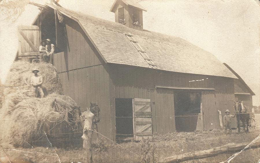Getting Ready To Put The Hay In The Barn Painting by Artistic Panda