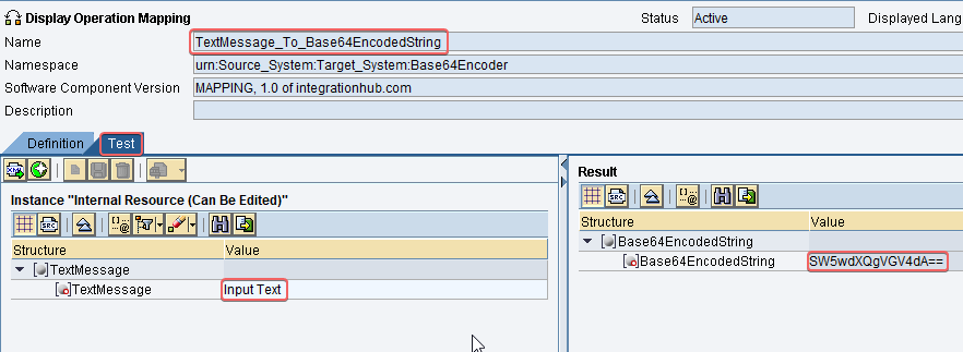 Test Java Class using Operation Mapping test tool Test Java Class using Operation Mapping test tool