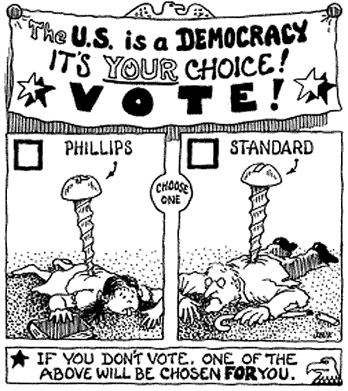 Voting - It's Your Choice by John Jonik - Political Cartoons on the World  Crisis Web
