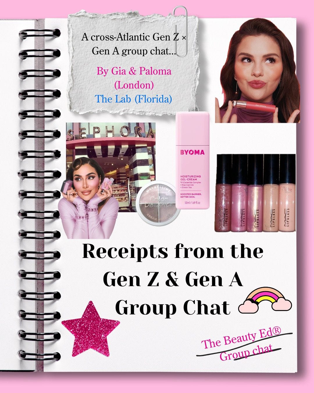 The Beauty A cross-Atlantic beauty trend report curated by Gia featuring Gen Z and Gen Alpha group chat insights.