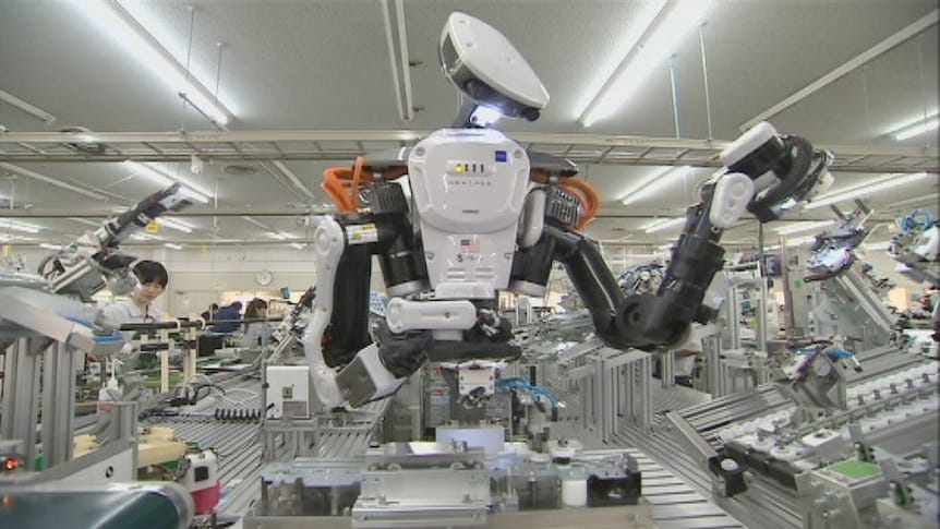 Japan investing in robotic workforce to regain status as world's top manufacturer - ABC News Japan investing in robotic workforce to regain status as world's top manufacturer - ABC News