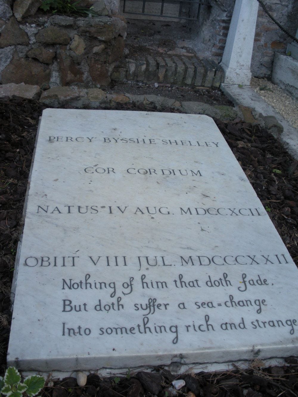 Percy Bysshe Shelley Grave